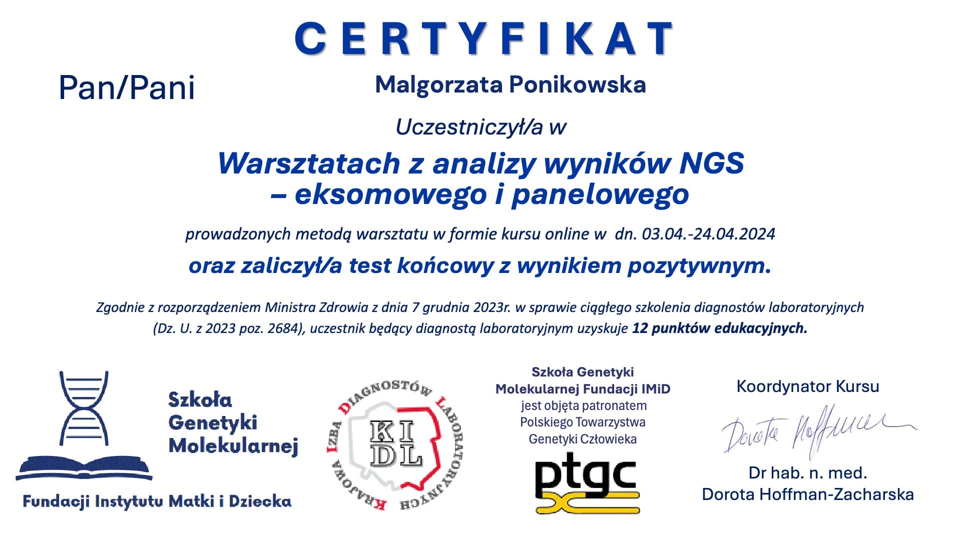 8 Malgorzata_Ponikowska_szkola genetyki molekularnej