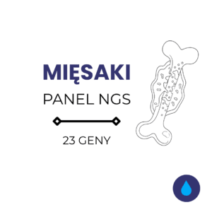 Mięsaki – panel NGS – ślina<span class="custom-lista-opis">Oznaczenie genów związanych z genetyczną skłonnością do występowania mięsaków. &nbsp;</span>