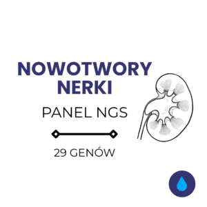 Nowotwór nerki – panel NGS – ślina<span class="custom-lista-opis">Oznaczenie genów związanych z dziedziczną predyspozycją do raka nerki.</span>